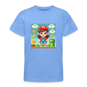 Pixelated Adventure Girl T-Shirt for Teens