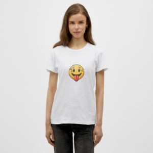 1-37.png Dotted Emoji Express Tee for Women